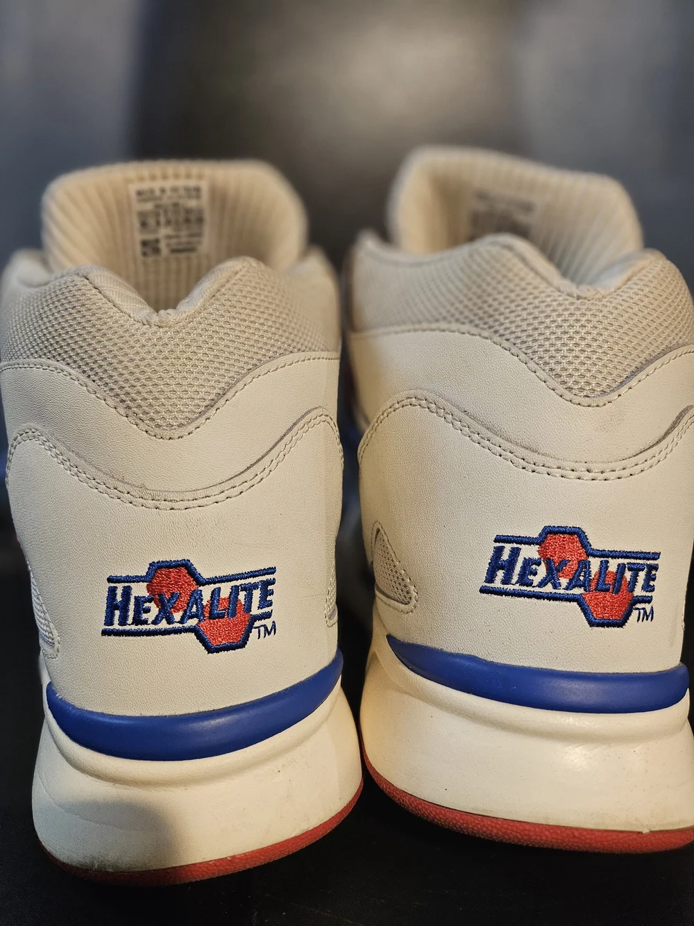 Reebok Kids White Blue Red High-Top Sneakers